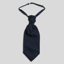 Load image into Gallery viewer, Folkespeare Navy Slub Scrunchie Cravat
