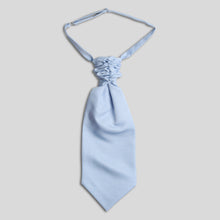 Load image into Gallery viewer, Folkespeare Light Blue Slub Scrunchie Cravat
