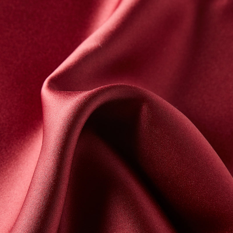 Folkespeare Burgundy Satin Pocket Square Fabric