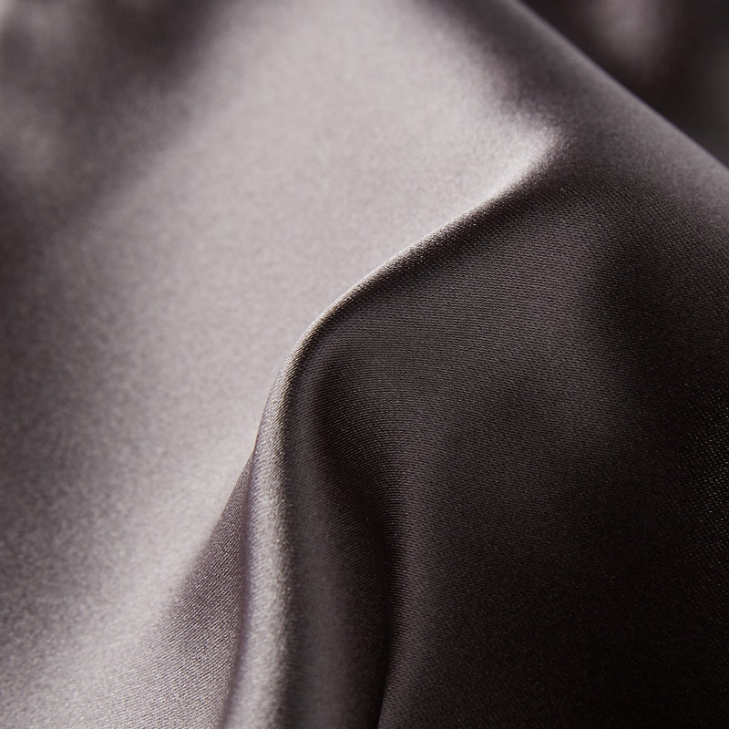 Folkespeare Dark Grey Satin Pocket Square Fabric