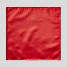 Load image into Gallery viewer, Folkespeare Scarlet Red Satin Pocket Square
