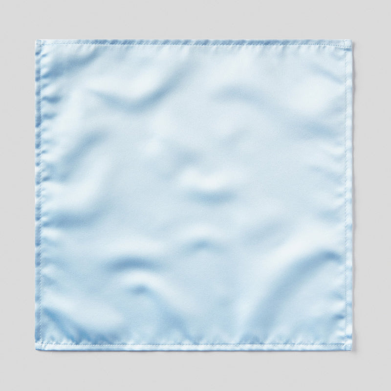 Folkespeare Light Blue Satin Pocket Square
