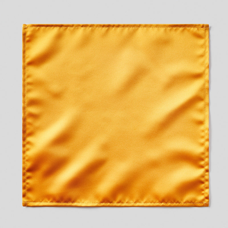 Folkespeare Burnt Orange Satin Pocket Square
