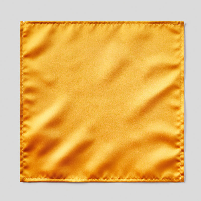 Folkespeare Burnt Orange Satin Pocket Square