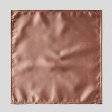 Load image into Gallery viewer, Folkespeare Mid Brown Satin Pocket Square
