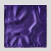 Load image into Gallery viewer, Folkespeare Purple Satin Pocket Square

