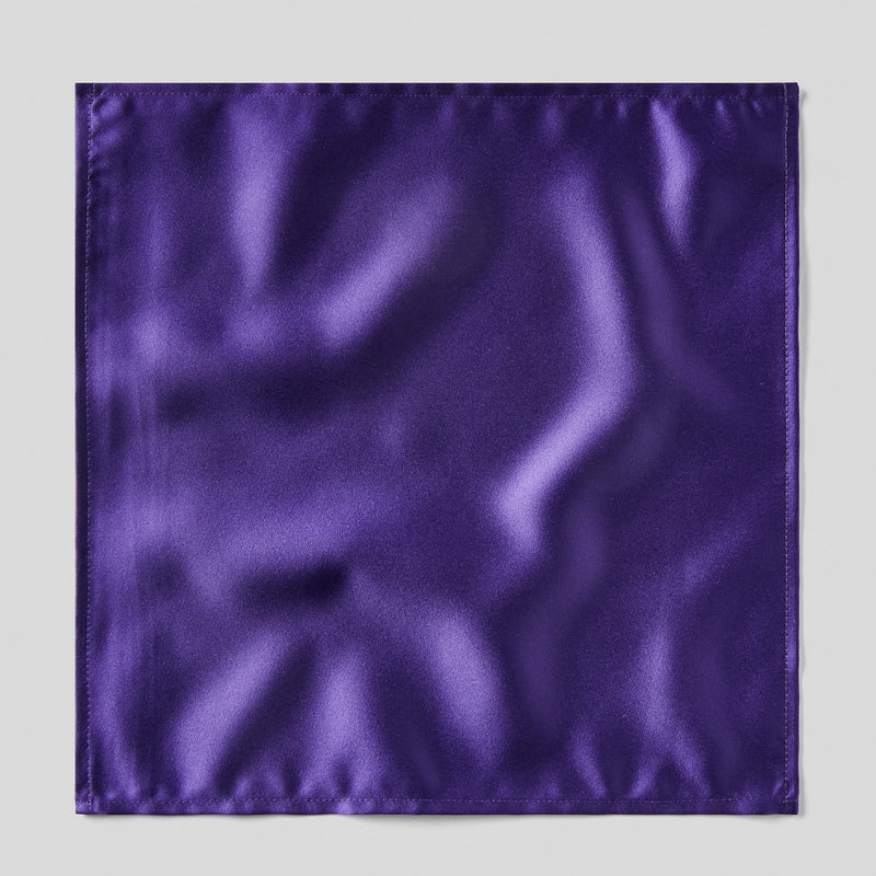 Folkespeare Purple Satin Pocket Square