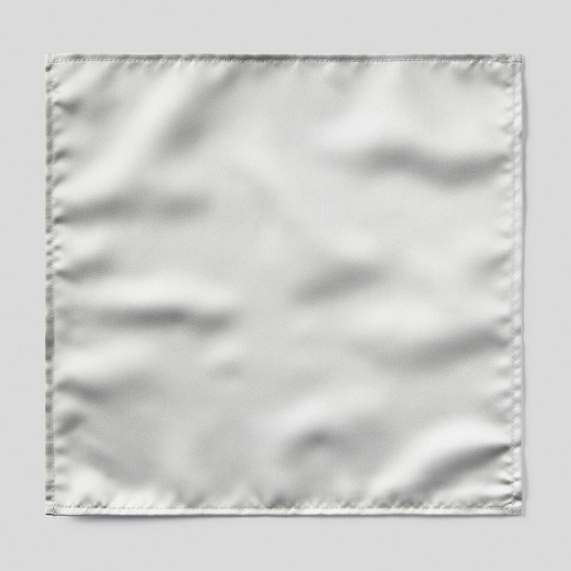 Folkespeare Pearl Satin Pocket Square