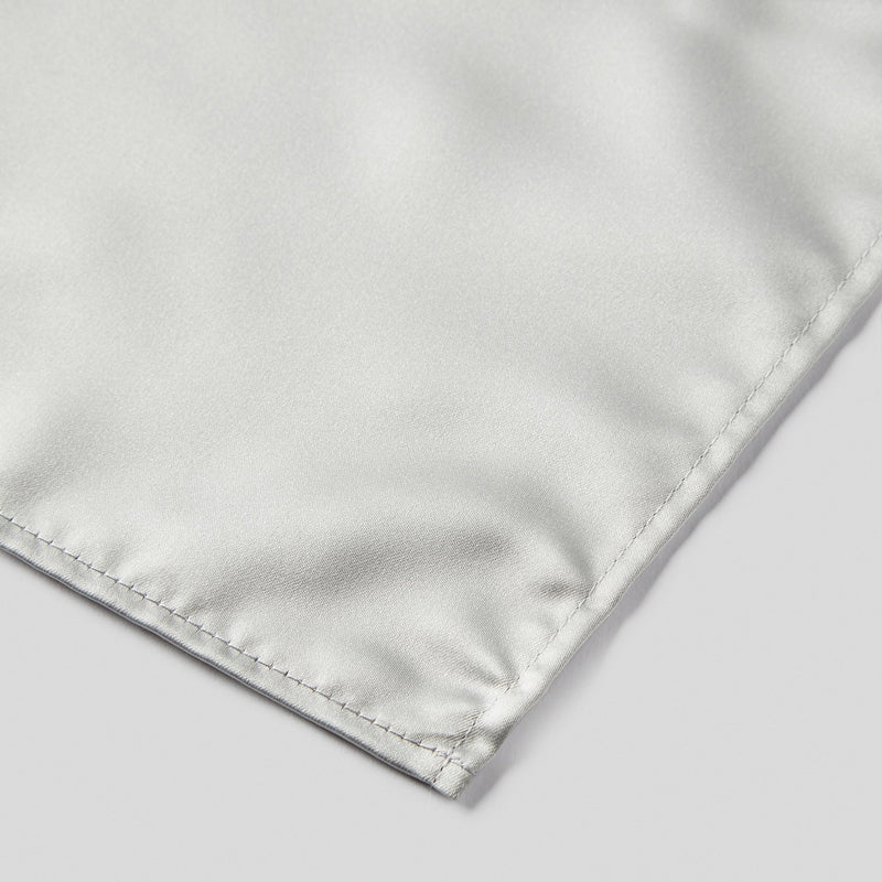 Folkespeare Pearl Satin Pocket Square finishing