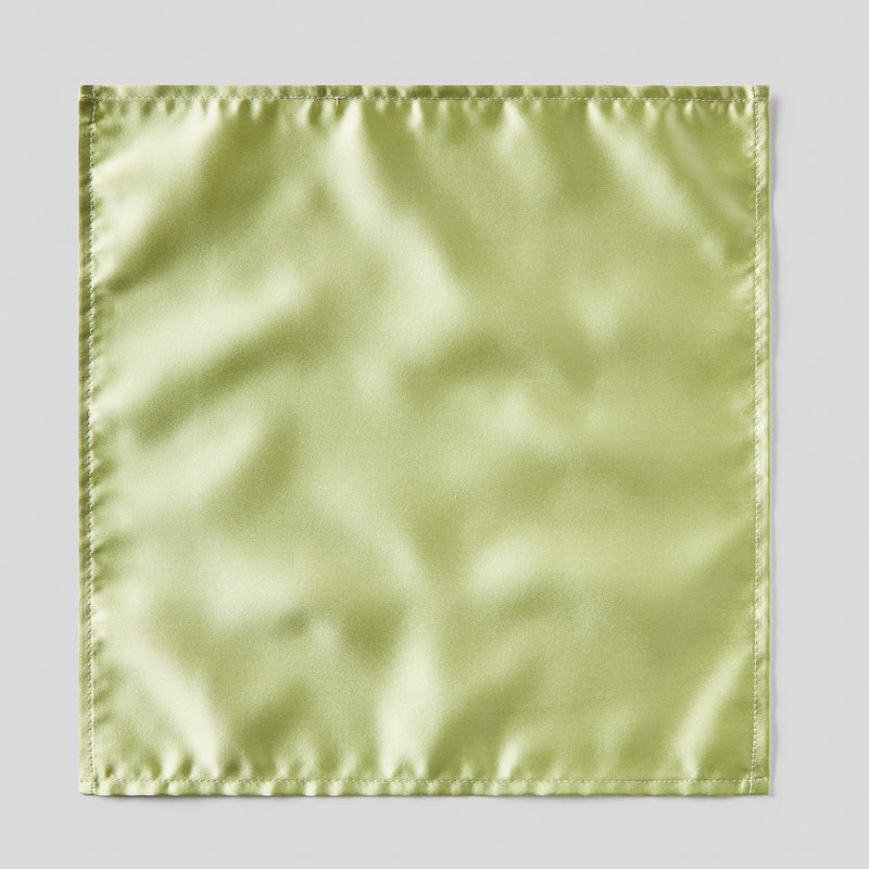 Folkespeare Avocado Satin Pocket Square
