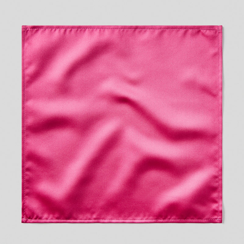 Folkespeare Cerise Satin Pocket Square