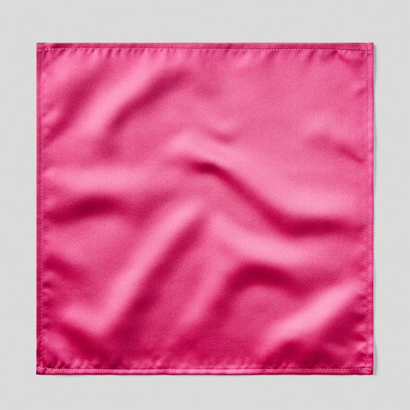 Folkespeare Cerise Satin Pocket Square