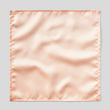 Load image into Gallery viewer, Folkespeare Peach Satin Pocket Square

