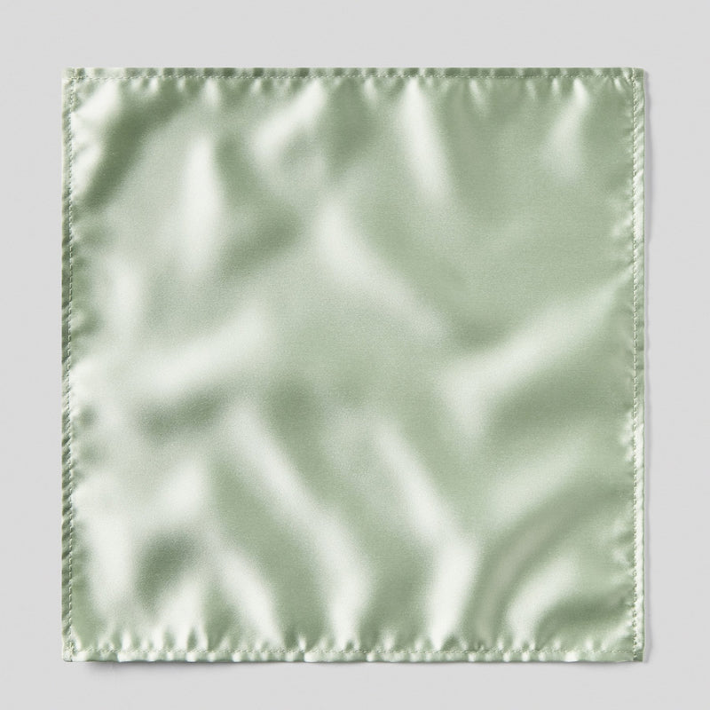 Folkespeare Sage Satin Pocket Square