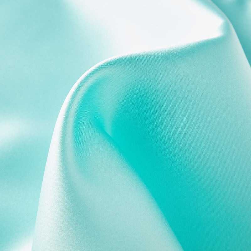 Folkespeare Aqua Satin Pocket Square Fabric