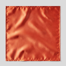 Load image into Gallery viewer, Folkespeare Rust Satin Pocket Square
