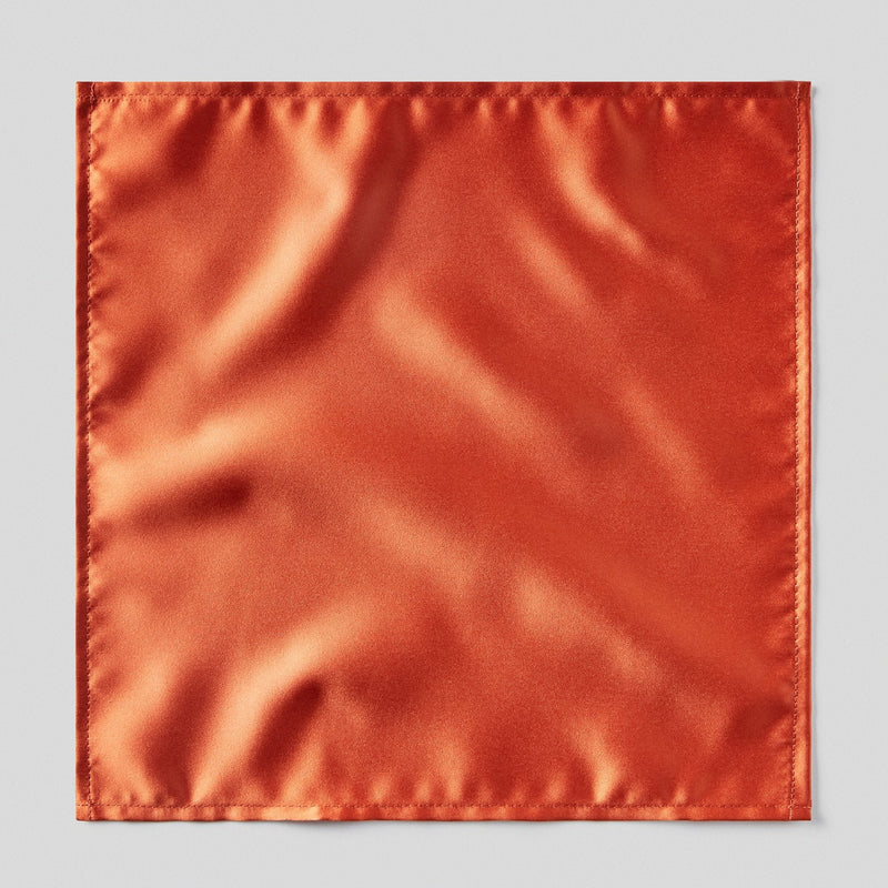 FBA Rust Satin Pocket Square