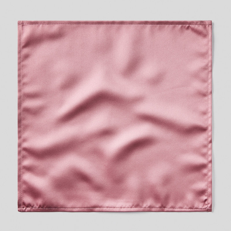 FBA Dusky Pink Satin Pocket Square