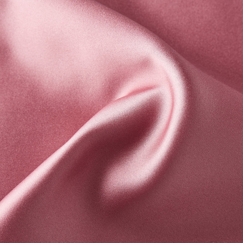 Folkespeare Dusky Pink Satin Pocket Square Fabric
