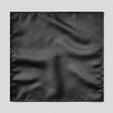 Load image into Gallery viewer, Folkespeare Black Slub Pocket Square

