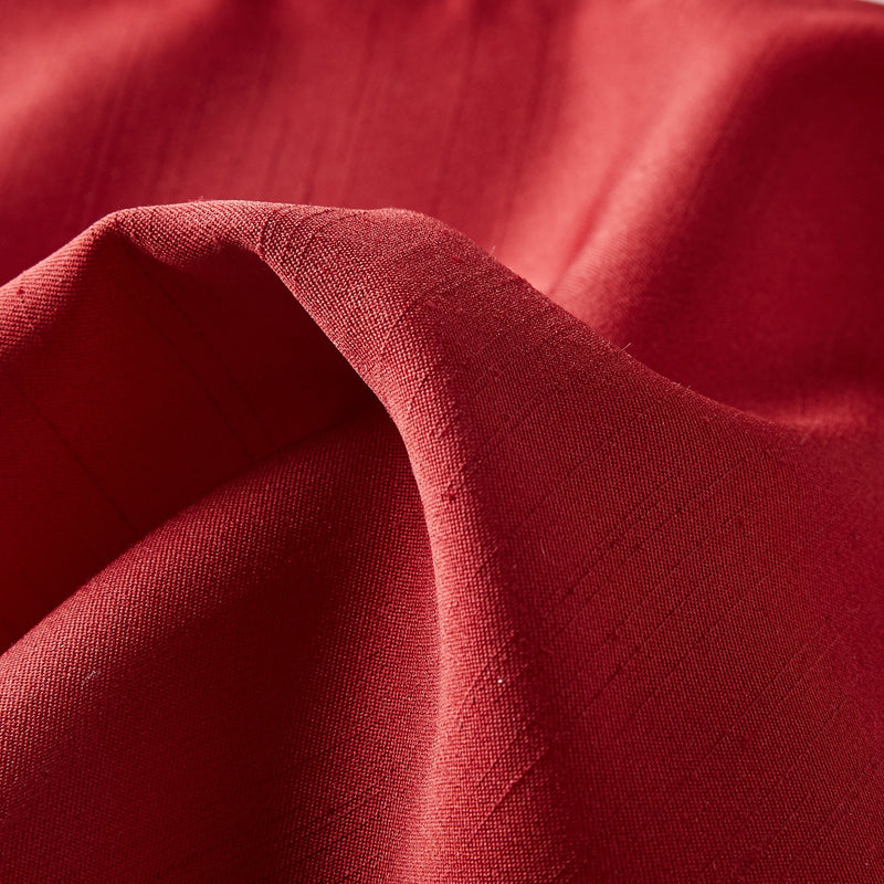 Folkespeare Red Slub Pocket Square Fabric