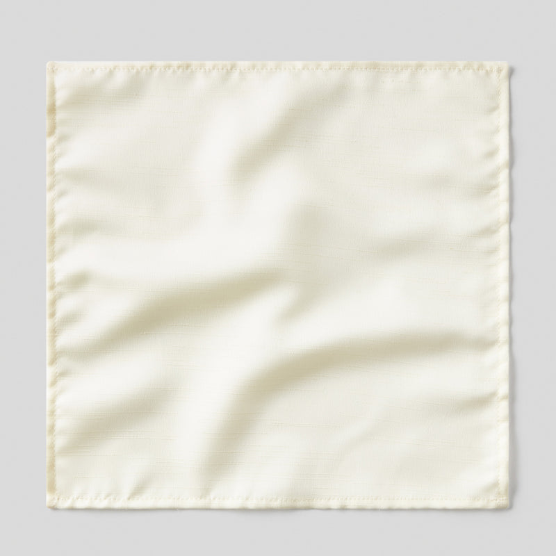 Folkespeare Lemon Slub Pocket Square