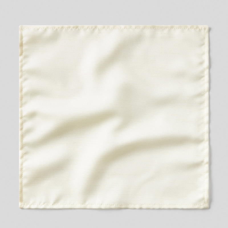 Folkespeare Lemon Slub Pocket Square