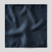 Load image into Gallery viewer, Folkespeare Navy Slub Pocket Square
