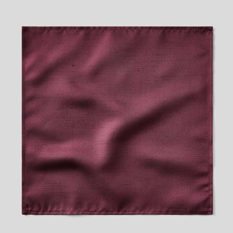 Folkespeare Maroon Slub Pocket Square