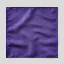 Load image into Gallery viewer, Folkespeare Purple Slub Pocket Square
