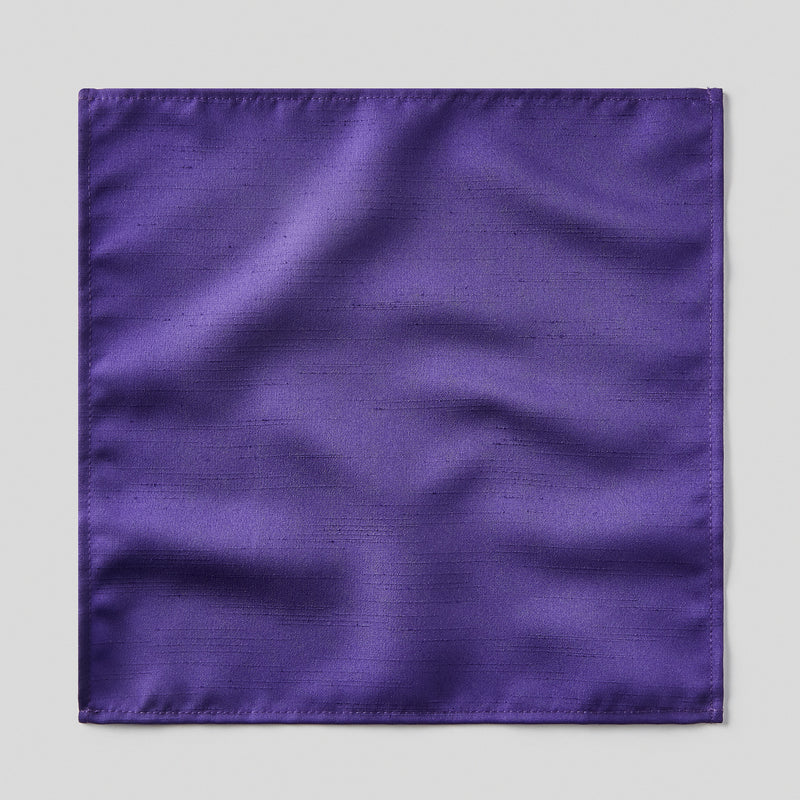 Folkespeare Purple Slub Pocket Square