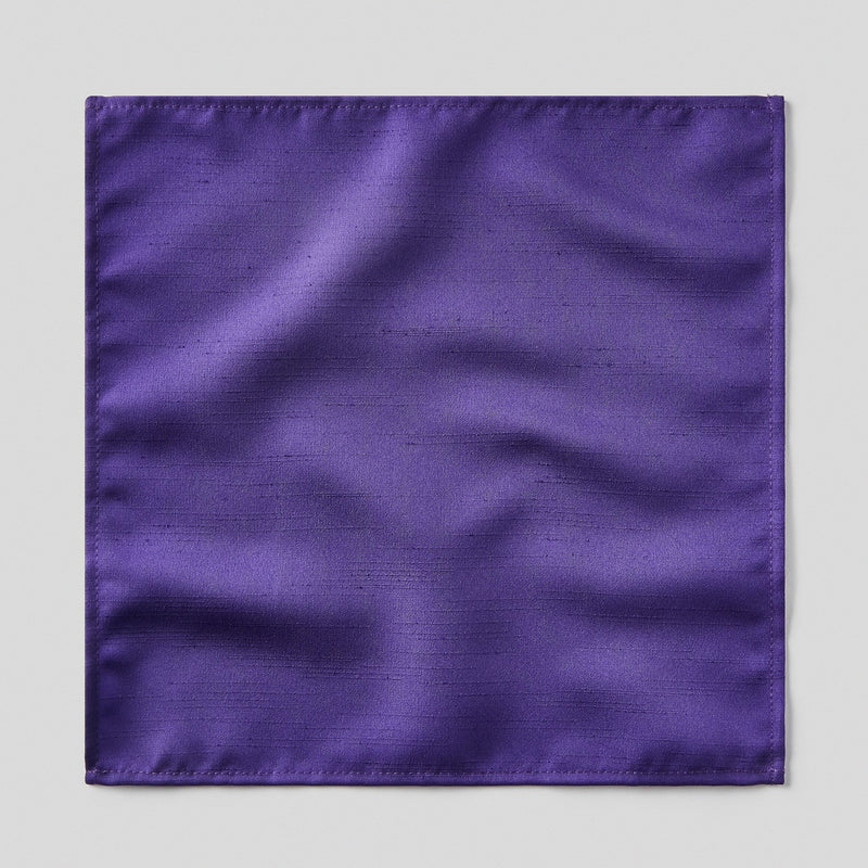 Folkespeare Purple Slub Pocket Square