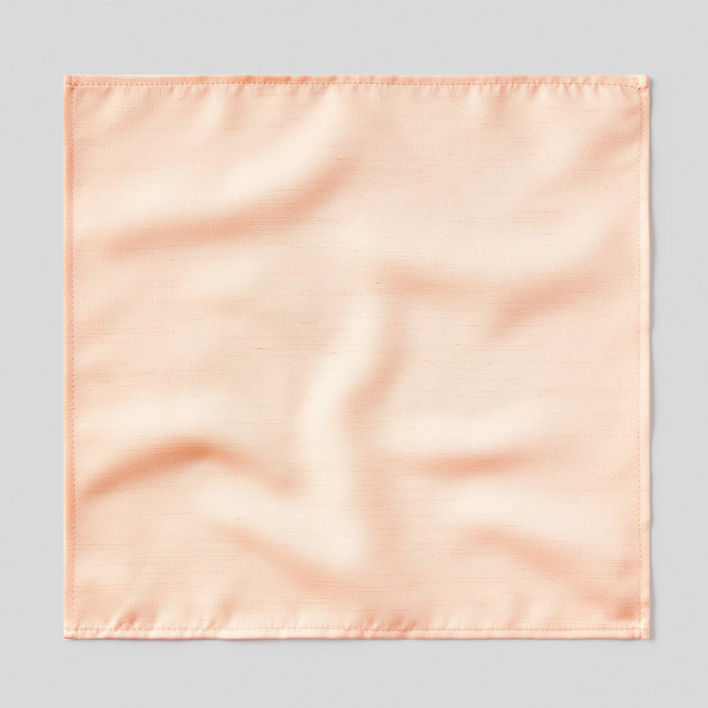 Folkespeare Peach Slub Pocket Square