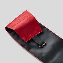 Load image into Gallery viewer, Folkespeare Scarlet Red Satin Cummerbund and Bow Tie Set
