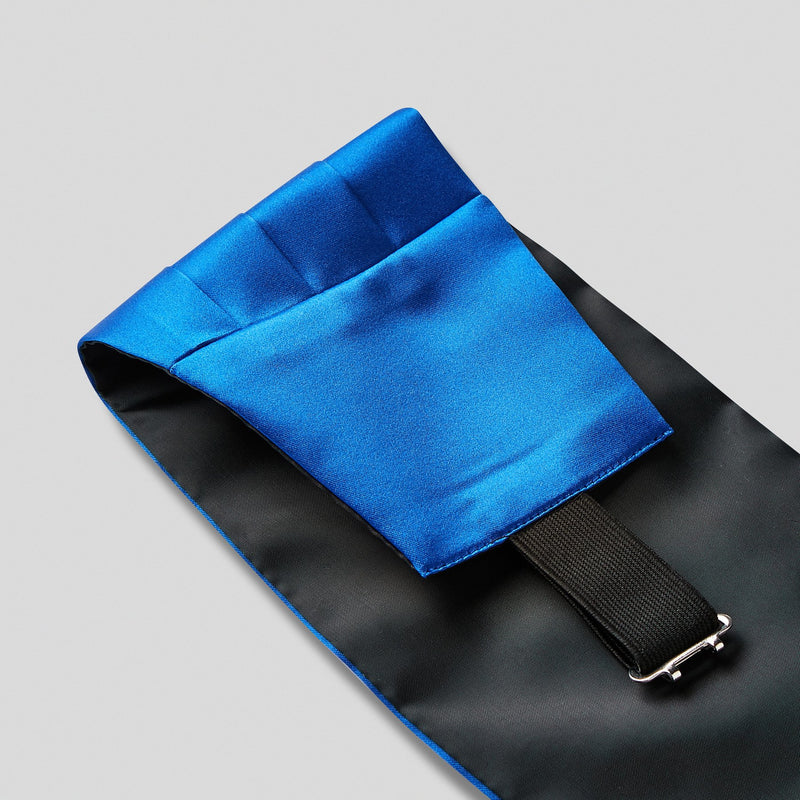 Folkespeare Royal Satin Cummerbund and Bow Tie Set Fabric and Fastening