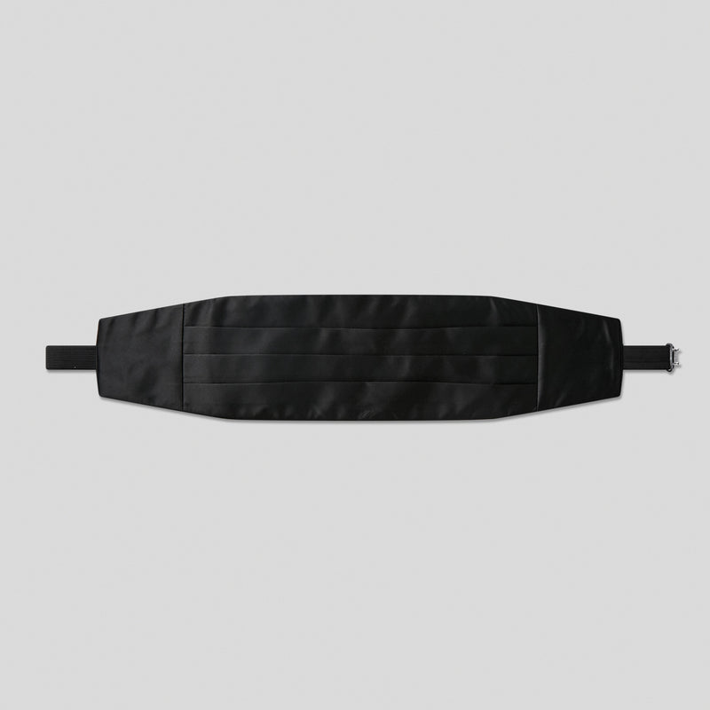 Black Satin Cummerbund