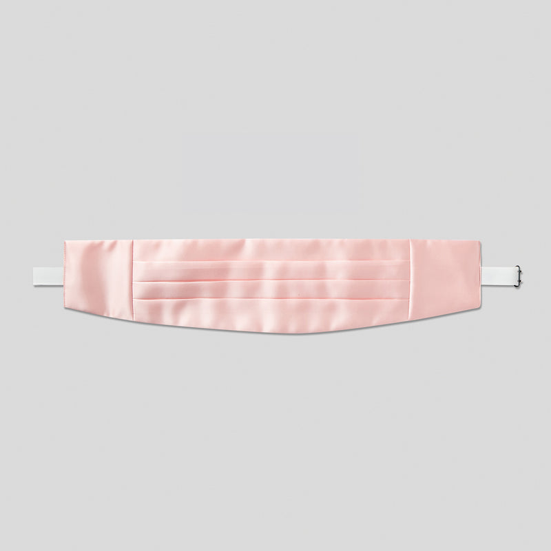 Pink Satin Cummerbund