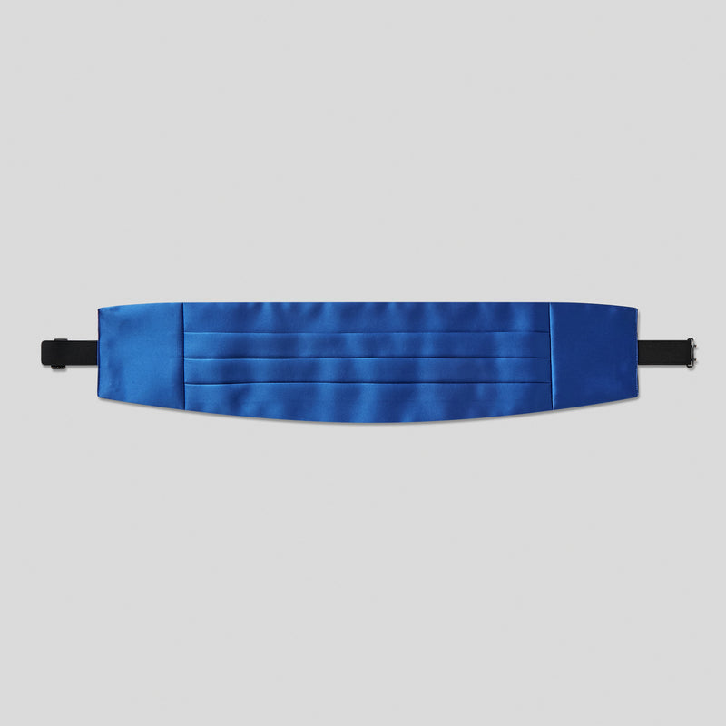 Royal Blue Satin Cummerbund