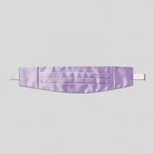 Load image into Gallery viewer, Lilac Satin Cummerbund
