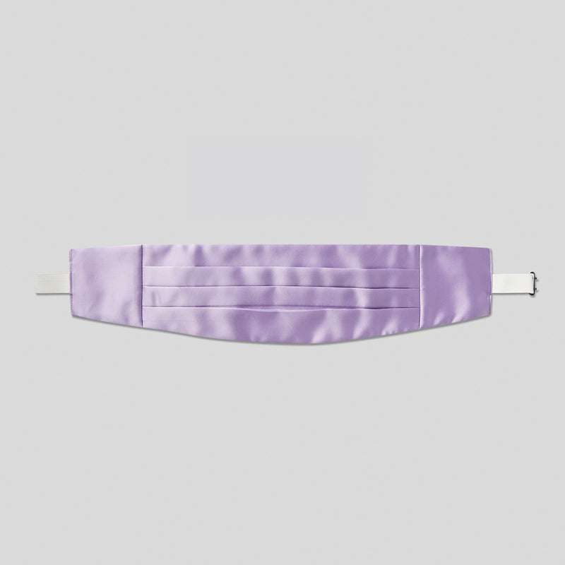 Lilac Satin Cummerbund