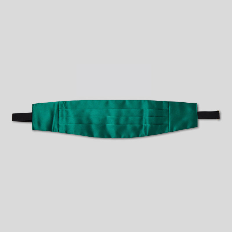 Forest Green Satin Cummerbund