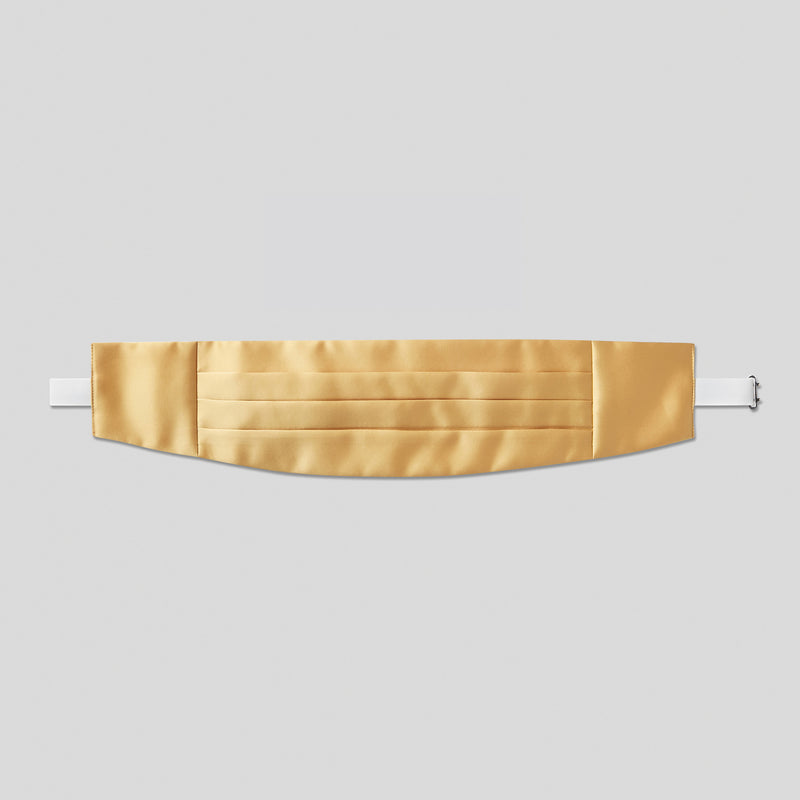 Gold Satin Cummerbund