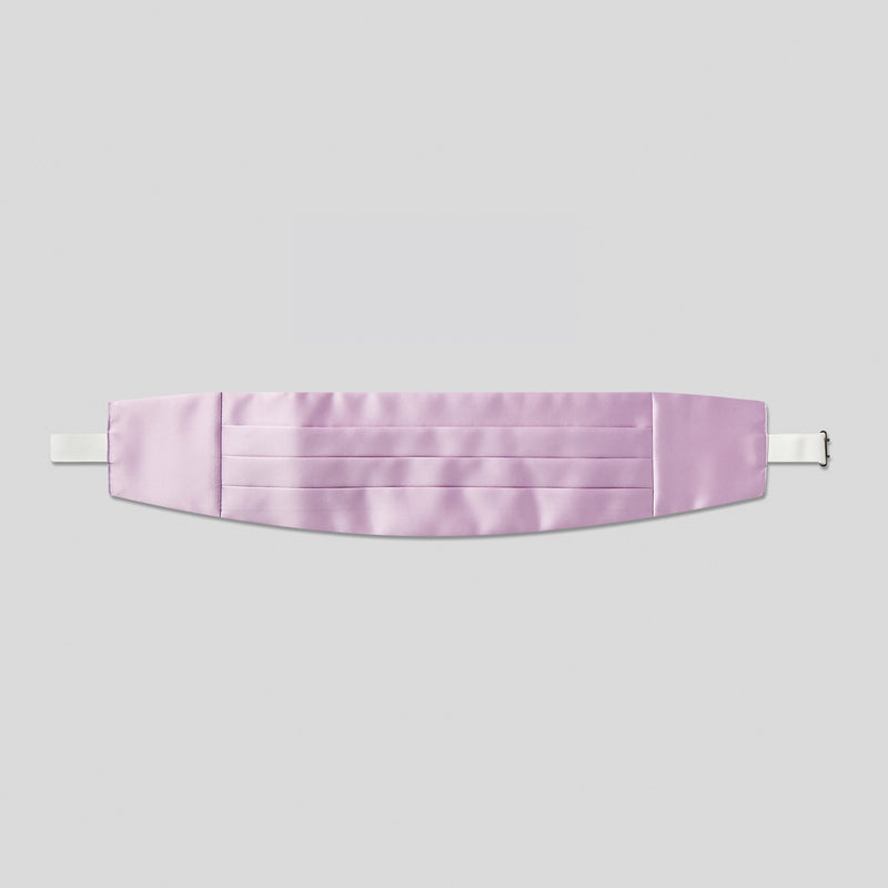 Lavender Satin Cummerbund