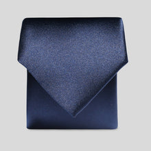 Load image into Gallery viewer, Folkespeare Boys Navy Satin Tie
