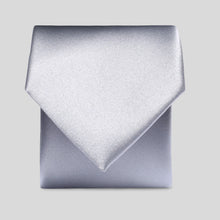Load image into Gallery viewer, Folkespeare Boys Silver Grey Satin Tie
