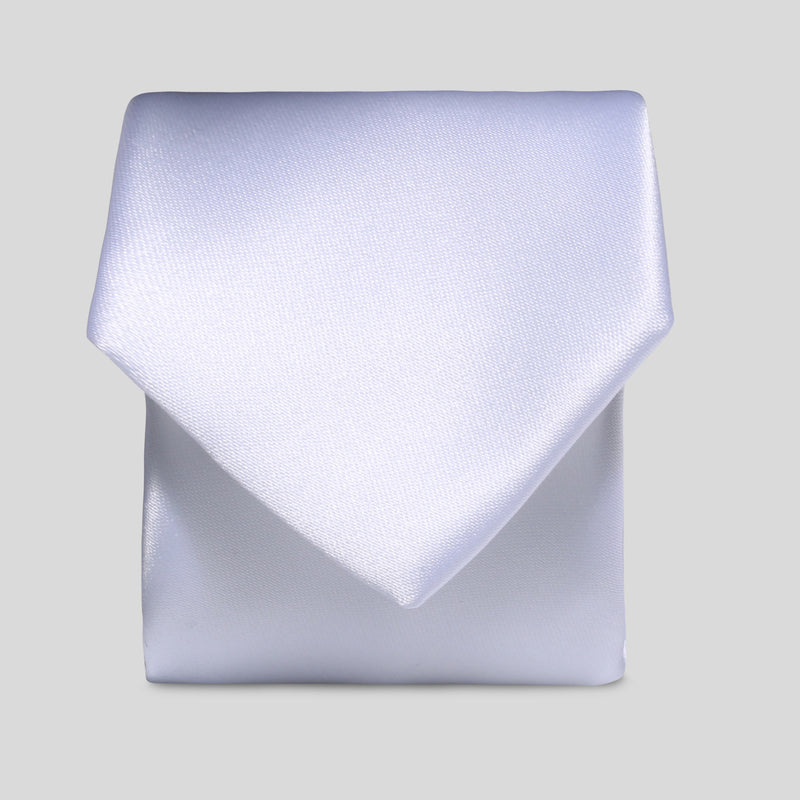 Folkespeare Boys White Satin Tie