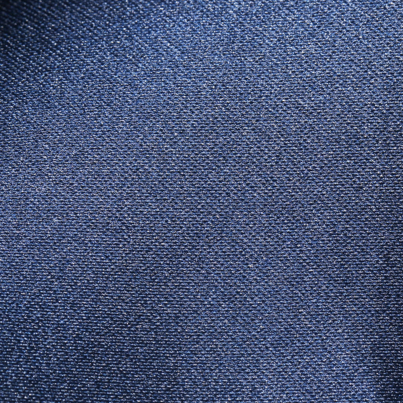 Folkespeare Navy Satin Clip On Tie Fabric