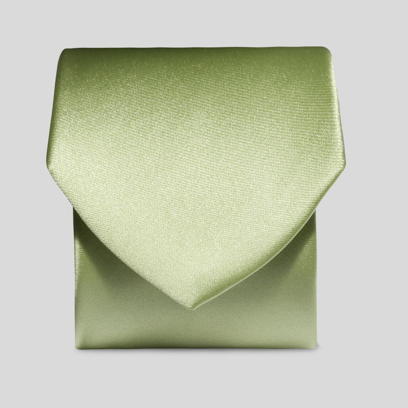 Folkespeare Avocado Satin Clip On Tie