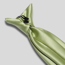 Load image into Gallery viewer, Folkespeare Avocado Satin Clip On Tie Clip
