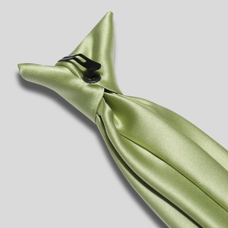 Folkespeare Avocado Satin Clip On Tie Clip